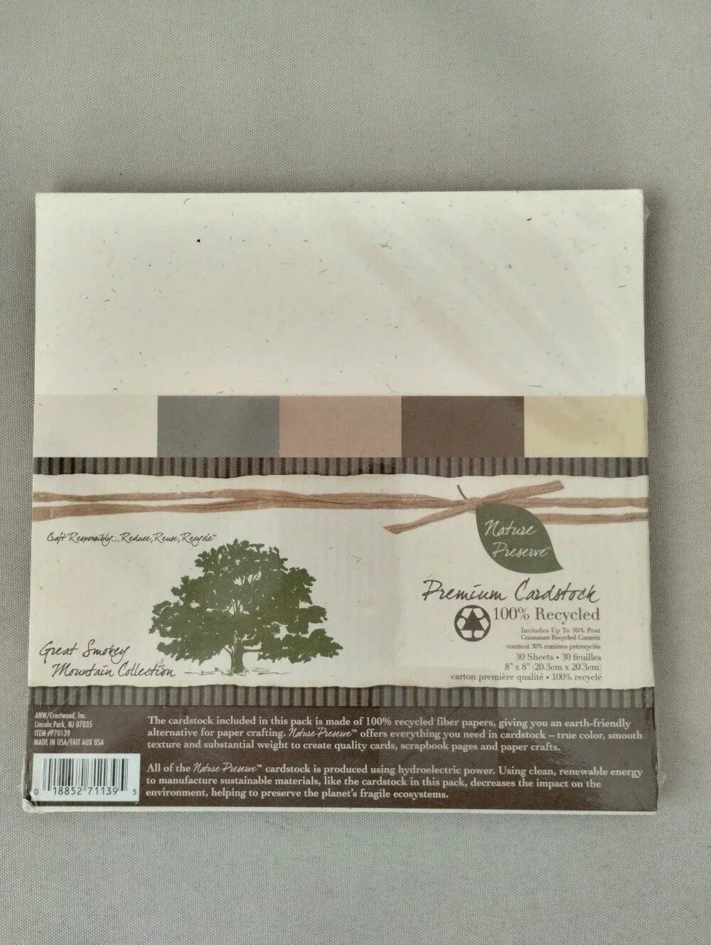 Scrapbook Paper ANW/Crestwood Inc. Great Smokey Mountain Collection New